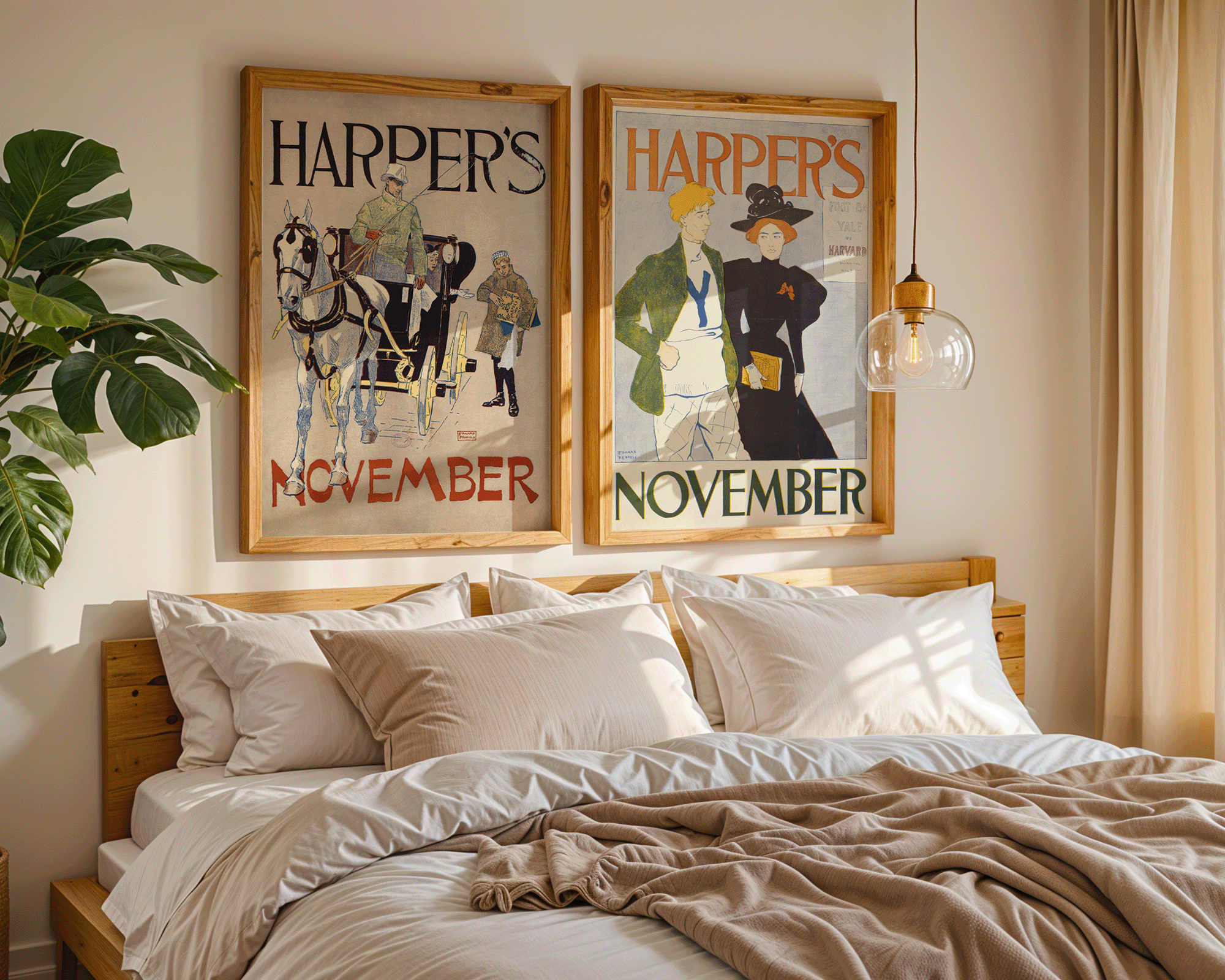 Harper’s November (1893) by Edward Penfield