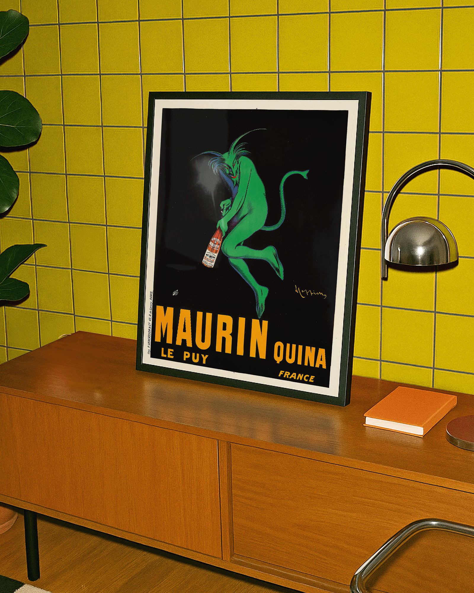 Maurin Quina- The Green Devil (1906) by Leonetto Cappiello