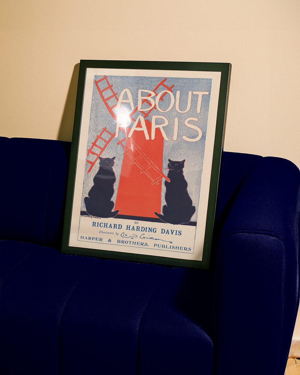 About Paris – Book Poster (1985) by Edward Penfield