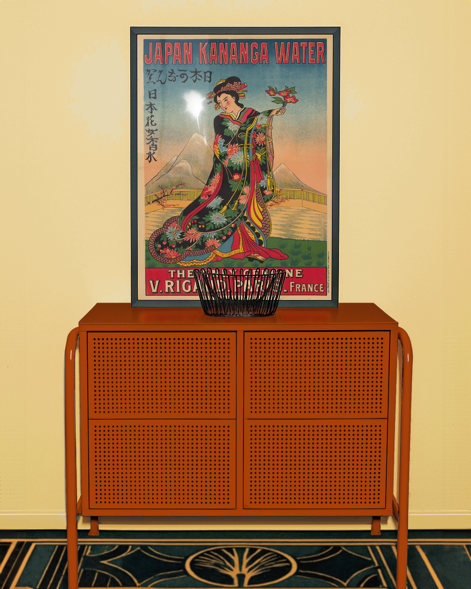 Japan Kananga Water – Perfume Poster (1907) by V. Rigaud