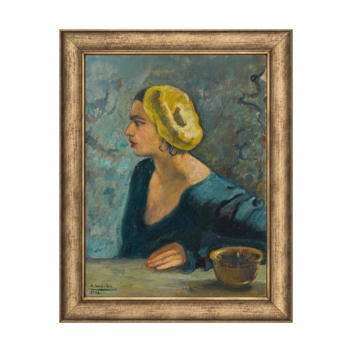 Self-Portrait (1931) by Amrita Sher-Gil in Frame- Atelier
