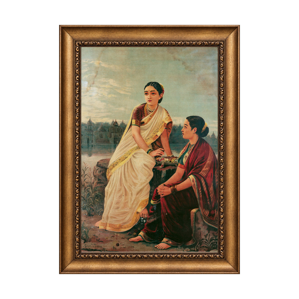 Radha (1895) by Raja Ravi Varma in Frame- Muse